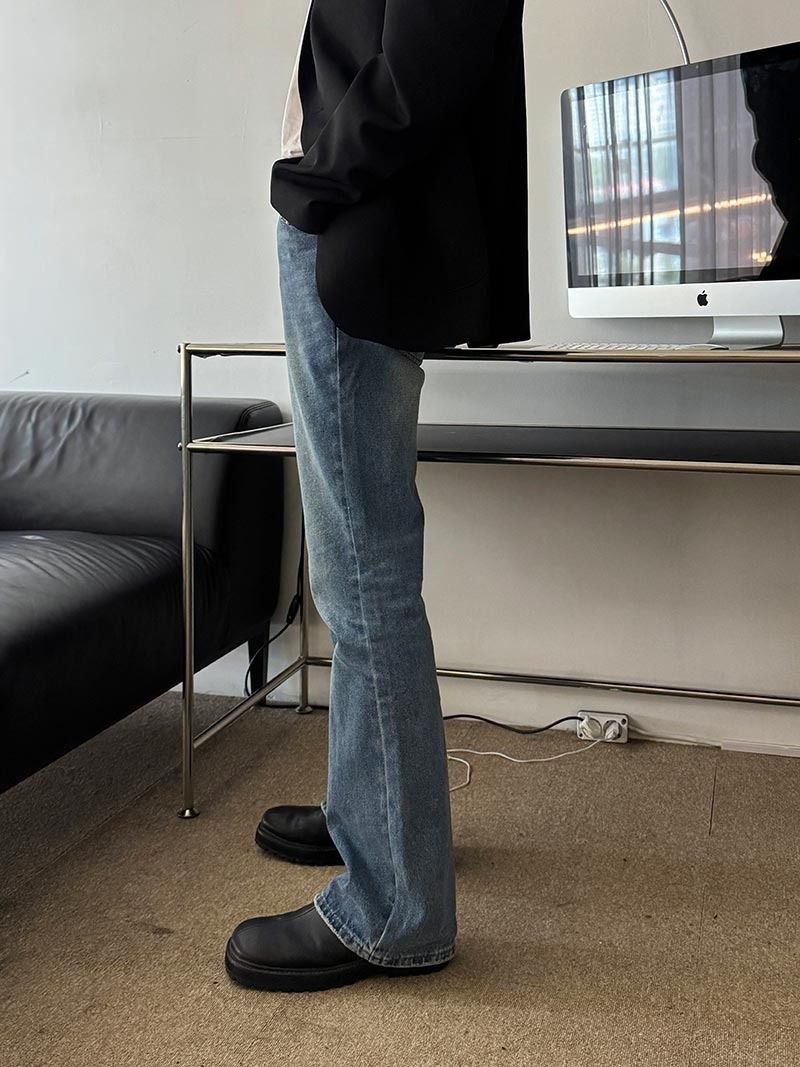 ASCLO Goodbye Flare Denim Pants (2color)