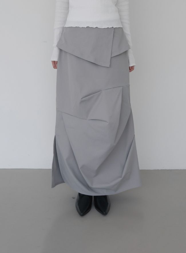 Lot Script Maxi Wrap Skirt