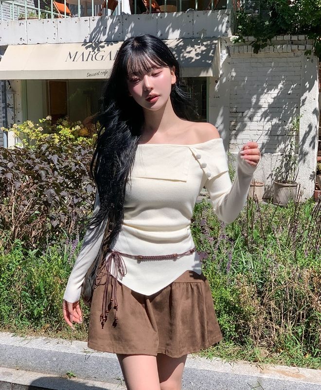 Nico Suede Flare A-line Skirt