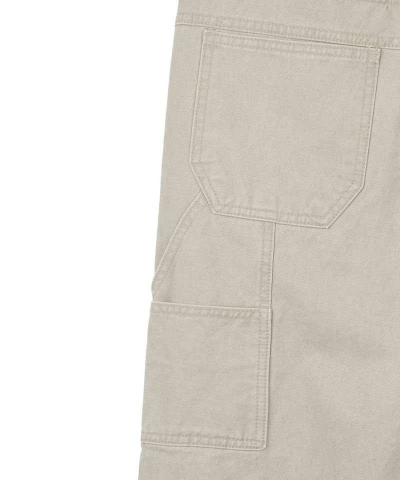 Washed Multi-Pocket Semi-Flare Pants - Light Gray