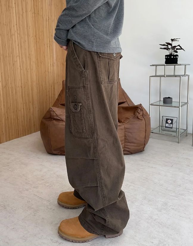 Hedin Unbalance Button Cargo Pants