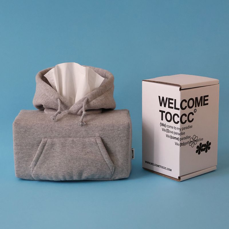 welcometoccc（ウェルカムシーシーシー）の「ポケット シャツ ティッシュ ケース (Grey) （インテリア）」