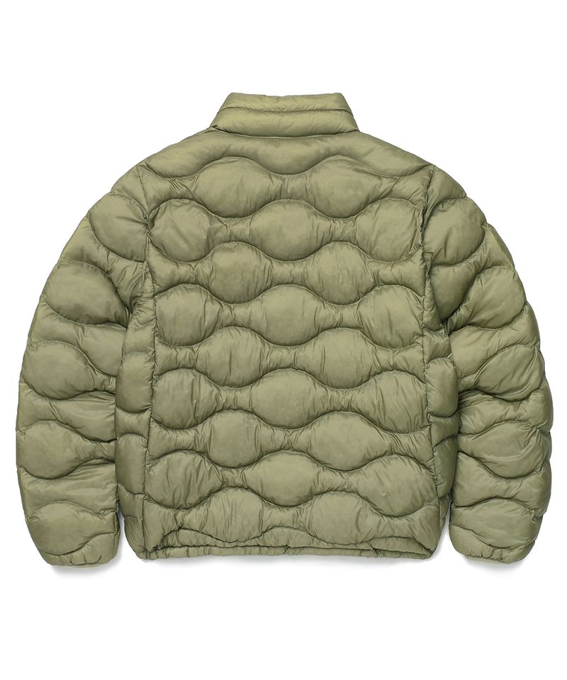 SOFT AIR HIGH-NECK PADDED JACKET KHAKI (CV2GFUB902A)