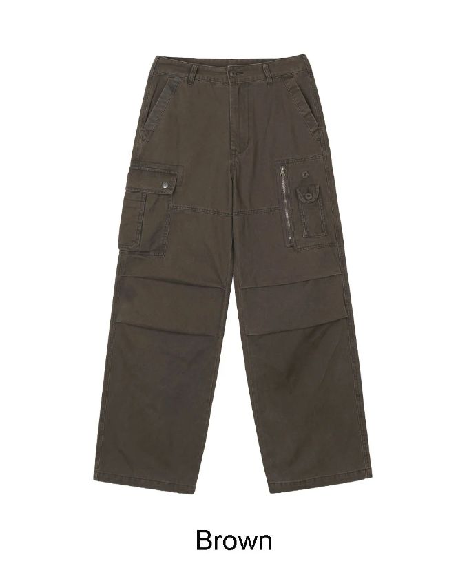 Hedin Unbalance Button Cargo Pants