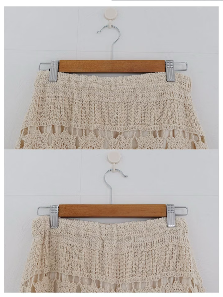 BOHEMIAN KNITWORK LONG SKIRT