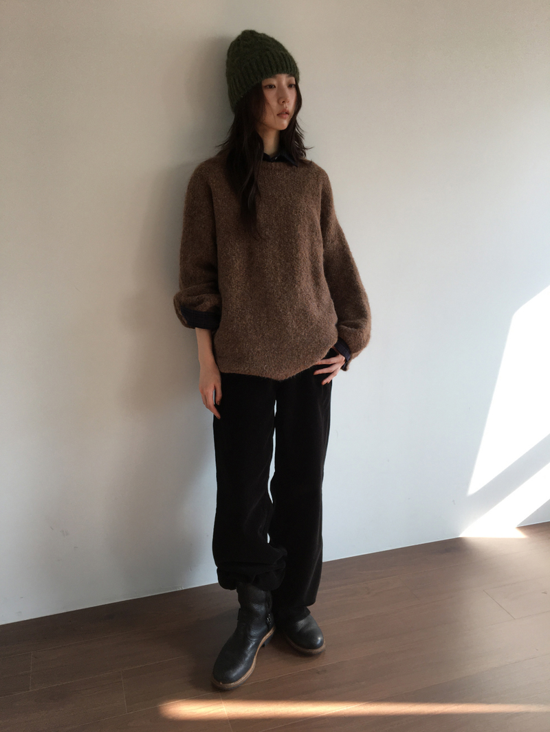 Caramel corduroy pants (3color)