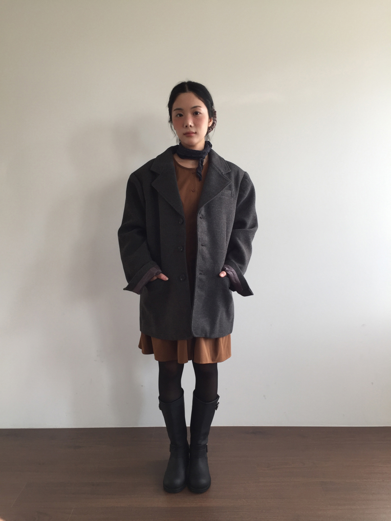 Pleatsby pintuck dress (2color)