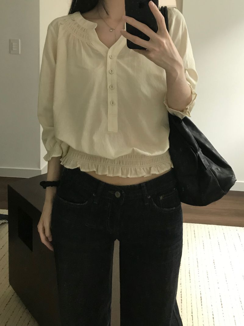 Hav Shirring Blouse (2 colors)
