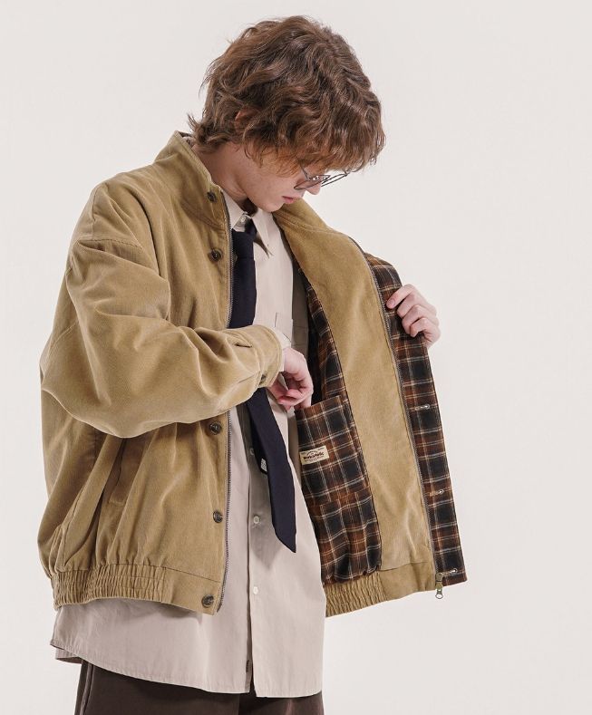 26FW★ Duff Corduroy Neck-Up Jacket