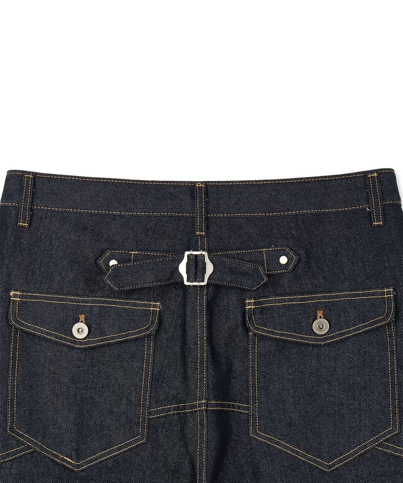 Shinchiback Fireman Curved Denim Pants - Indigo