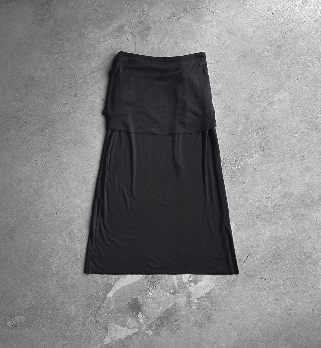 Ed Flare Layered Long Skirt
