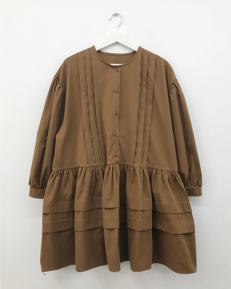 Pleatsby pintuck dress (2color)