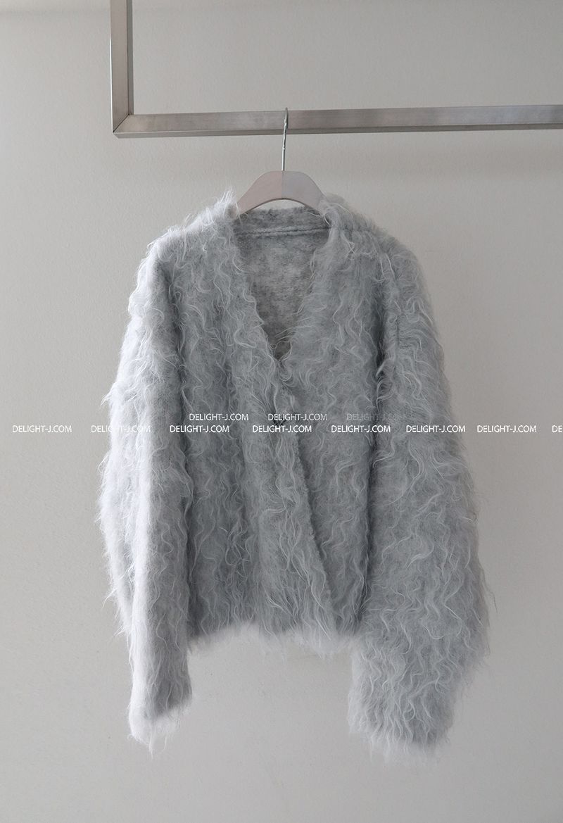 Poodle Sherpa Oversized Fur Cardigan