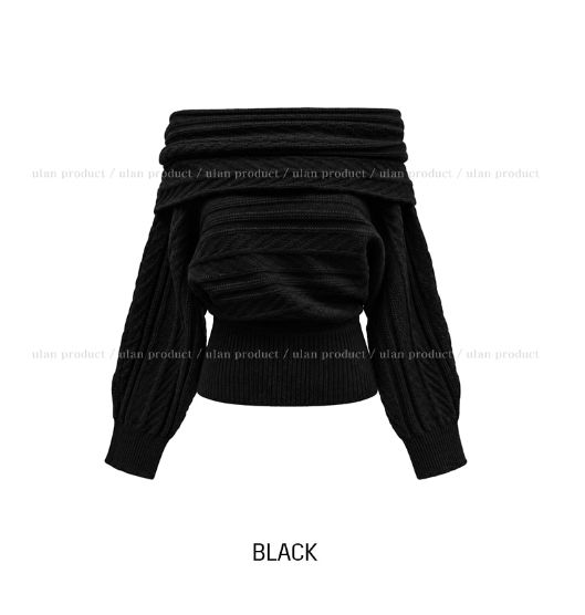 Blair Off-Shoulder Cable Knit