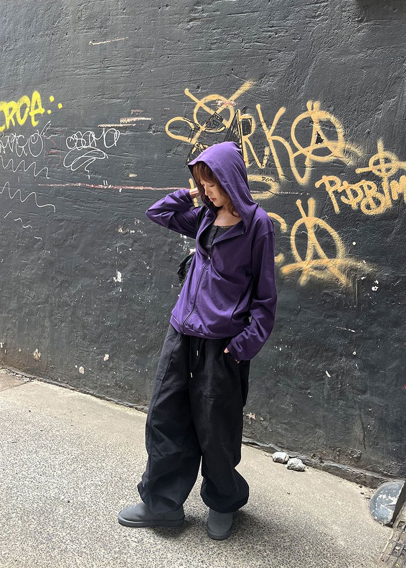 SLEEK HOOD ZIP-UP (3color)
