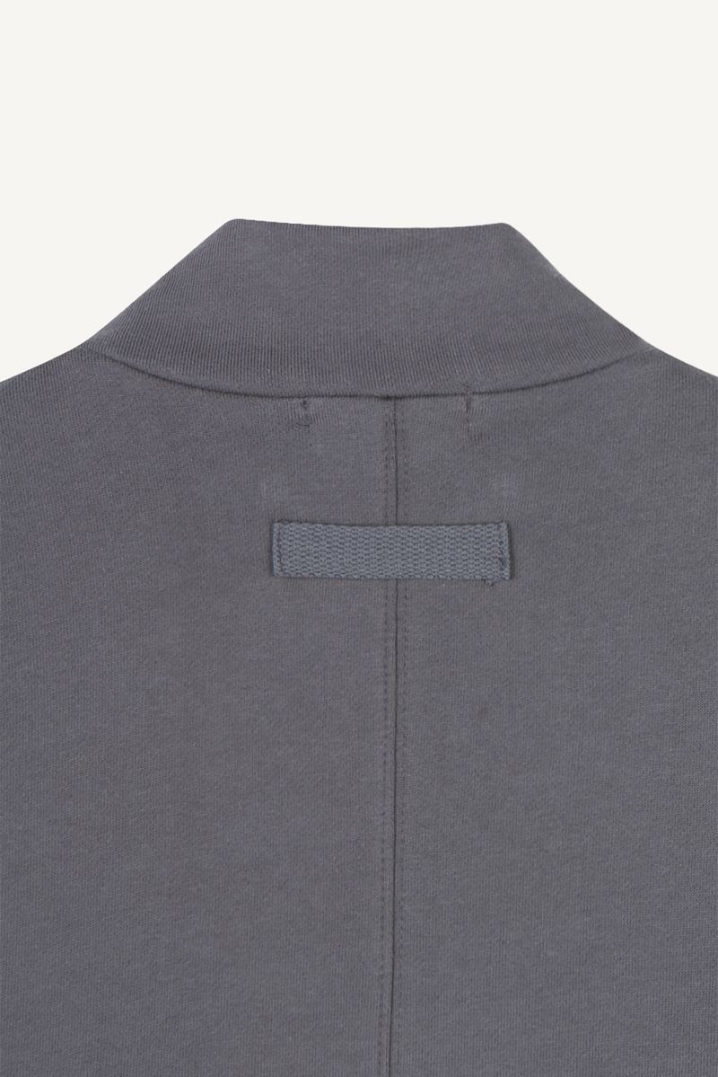 Rivet High-Neck Sweat Zip-Up