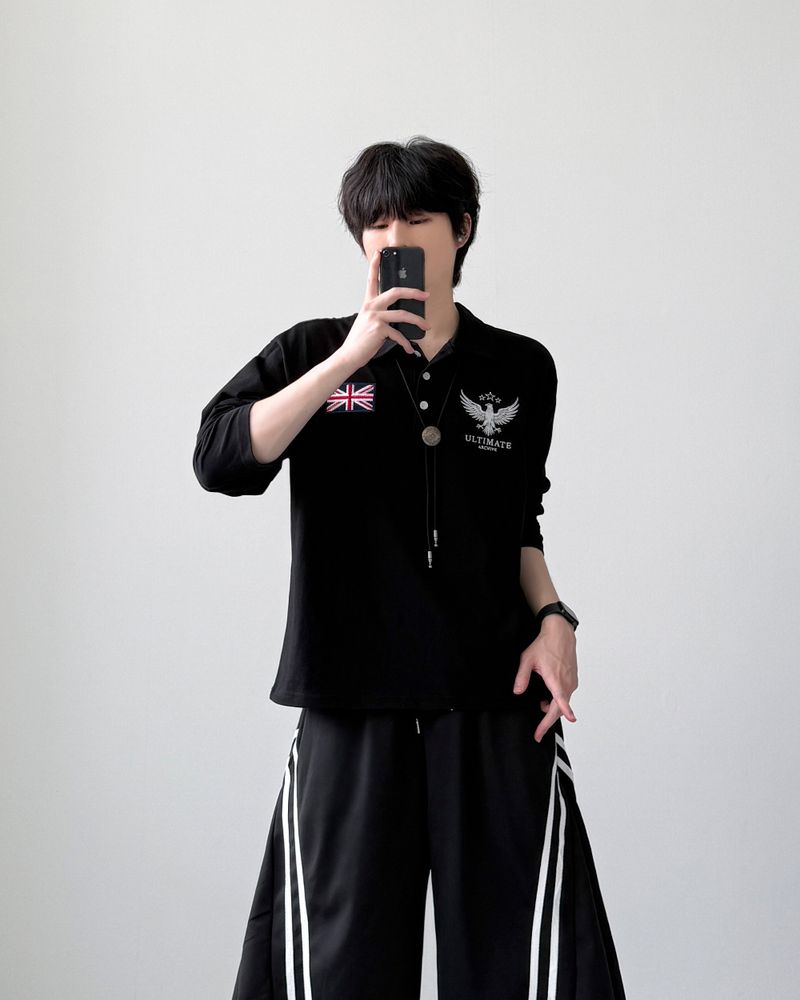 Eagle Stitch Collar T-shirt