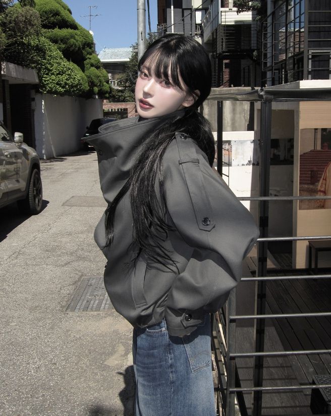 Mored Back Pocket Wide Denim Pants