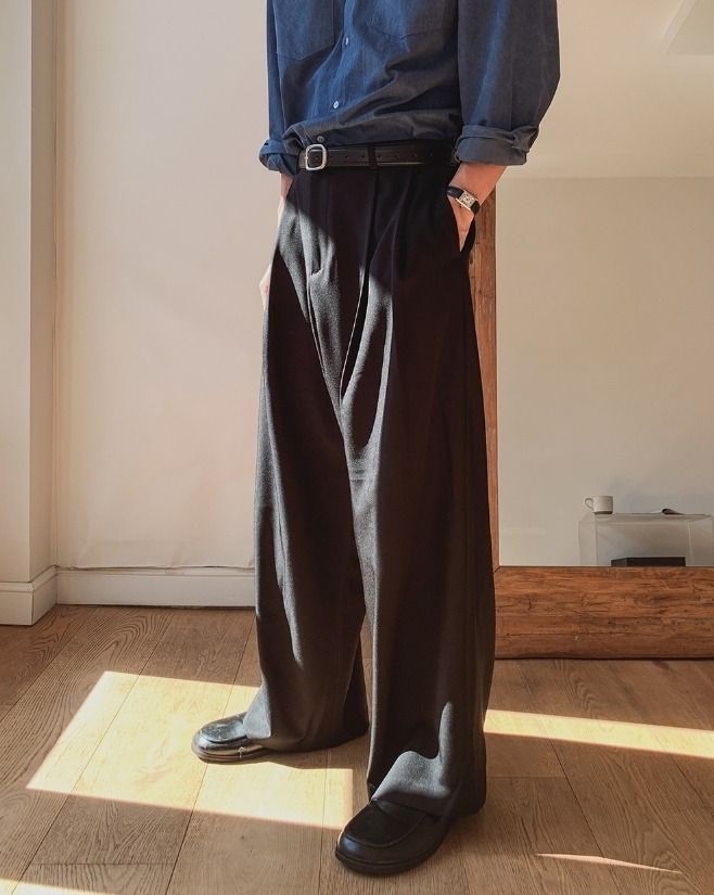 オセルツータックワイドスラックス