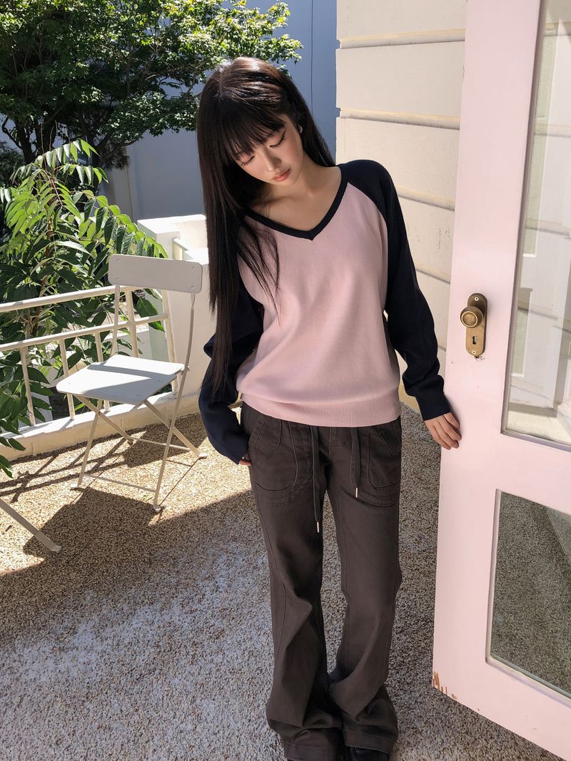 エディング コットン ブーツカット パンツ
