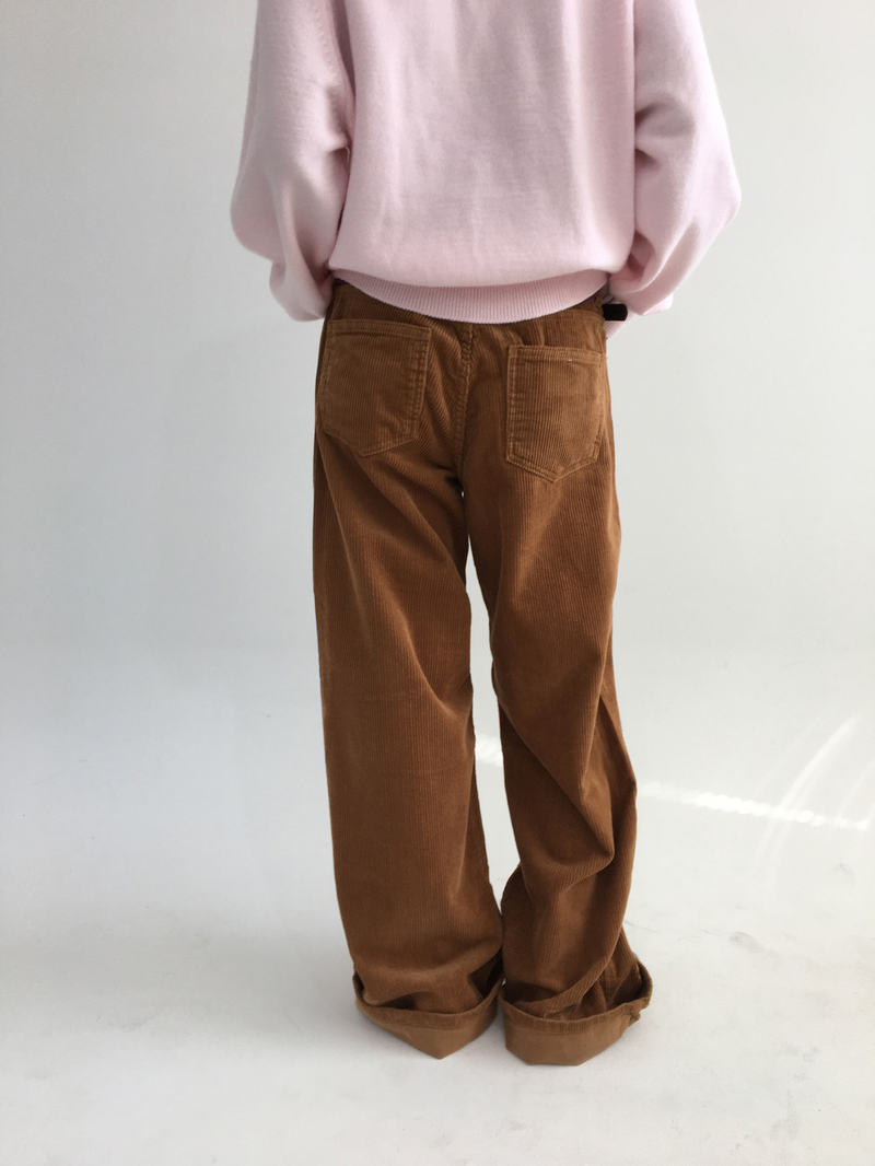 Caramel corduroy pants (3color)