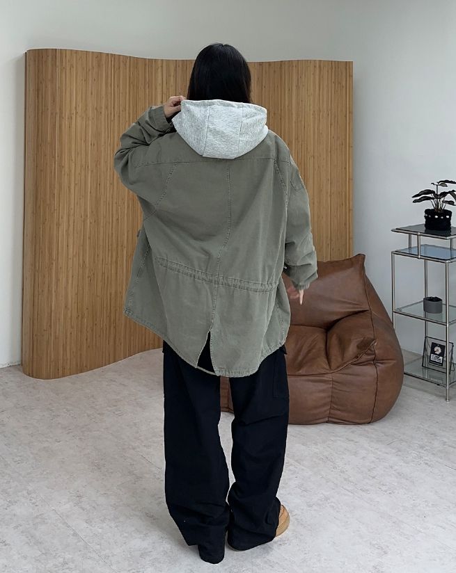 Lawn Washed Pigment Field Jacket