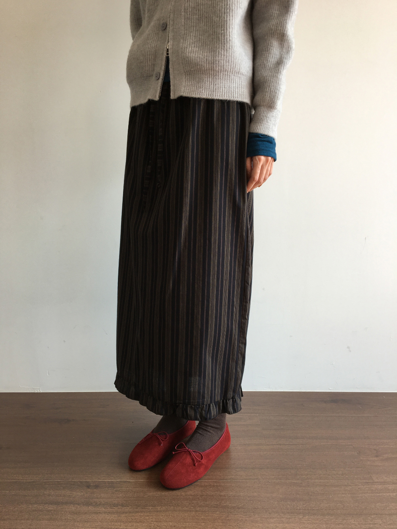 Cher frill long skirt (2color)