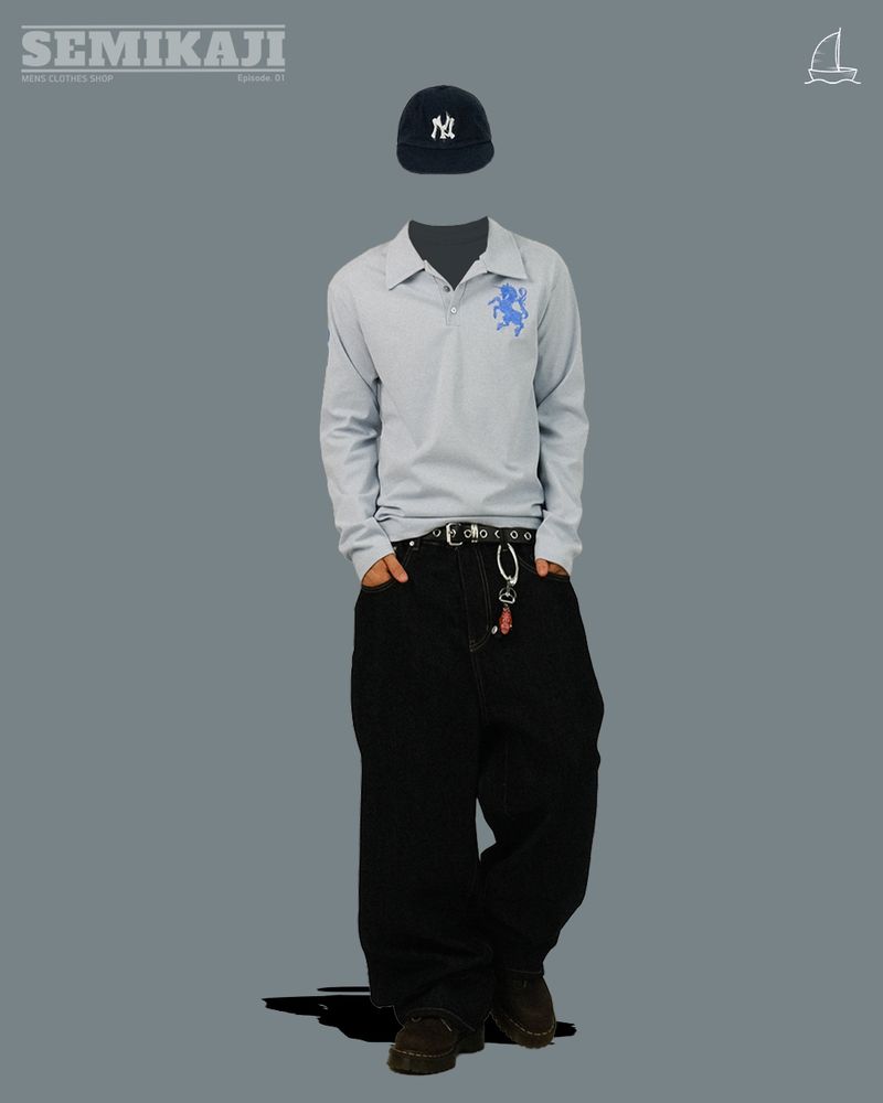TP Non-Fade Back-Banding Denim Pants