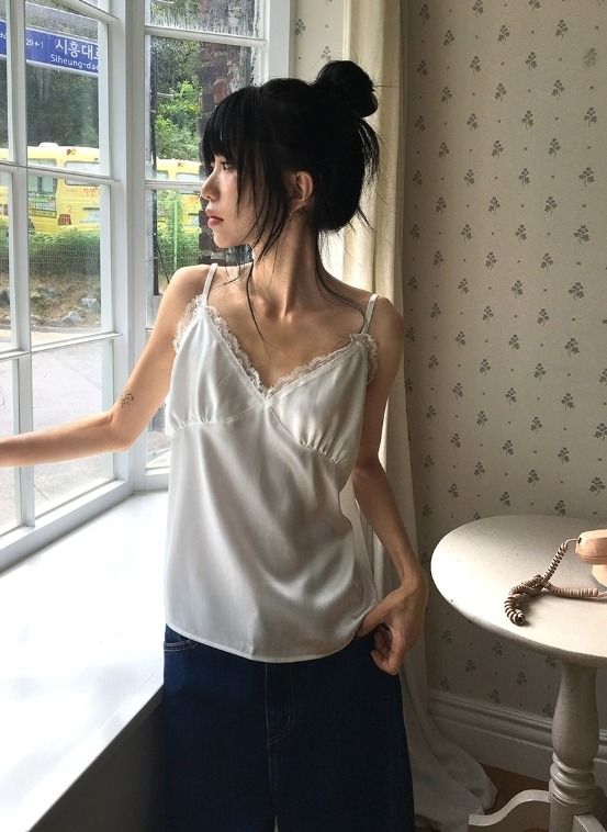 BAON（バオン）の「アサギ レース ビスチェ ストラップ アジャスト スリーブレス（トップス）」