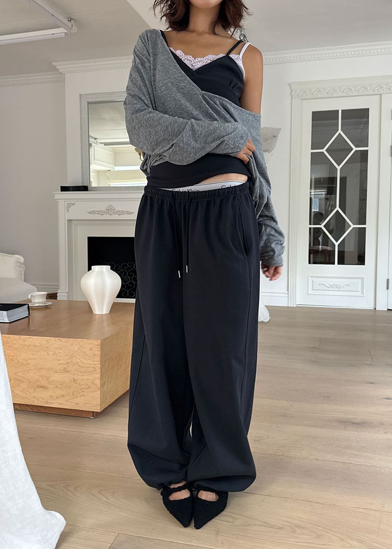 WIDE BALLOON SWEAT PANTS (6color)