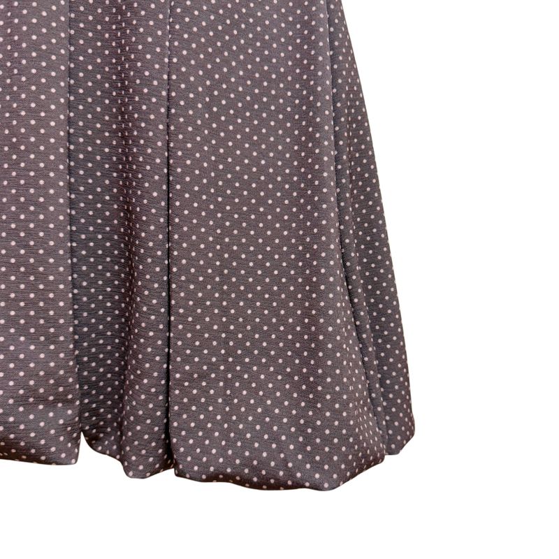 (2color) Dot Pleated Balloon Skirt