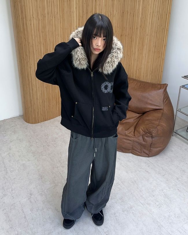 Ciel Washed Cutout Track Pants