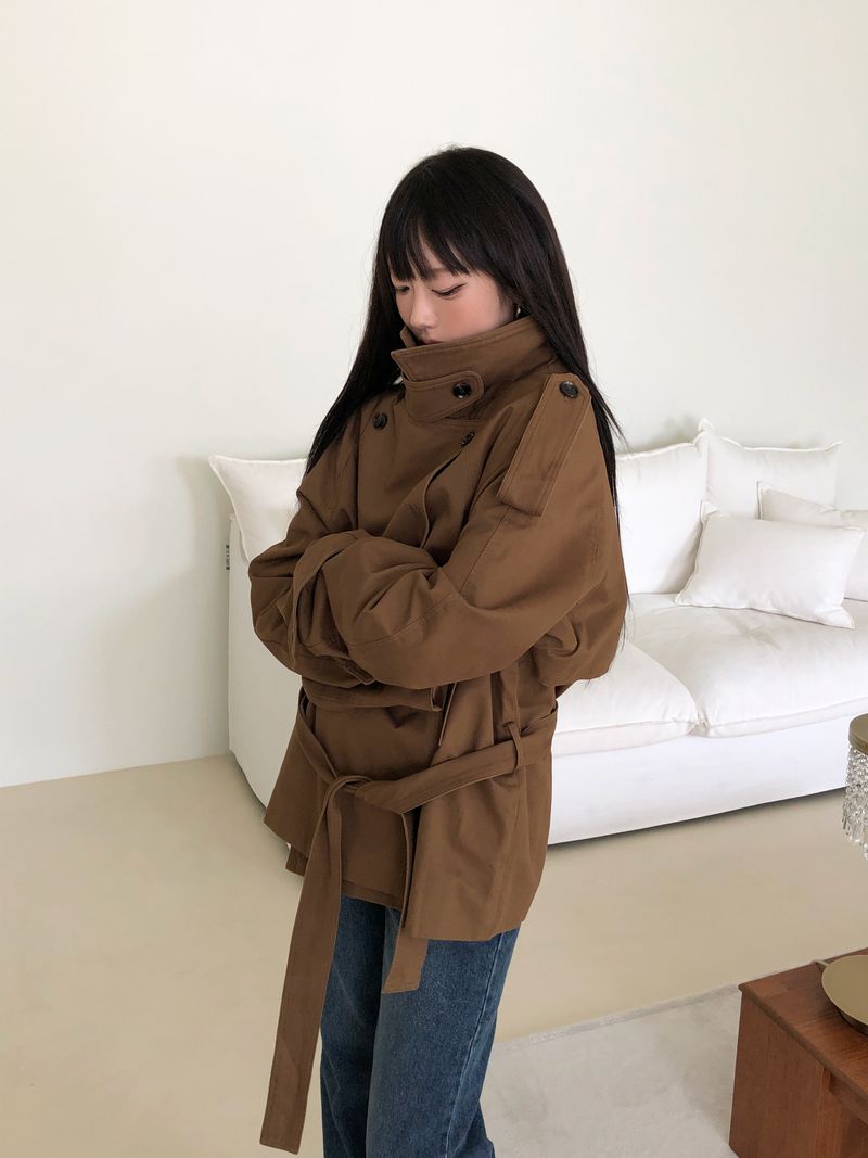 Tiden Belted Short Trench Jacket
