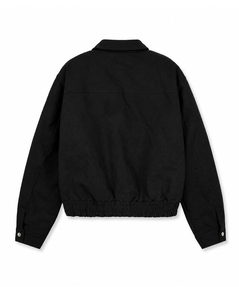 Fireman Buckle Crop Jacket - Black