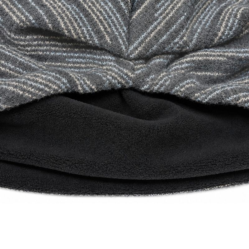 FUZZY BUTTON BEANIE [GRAY]
