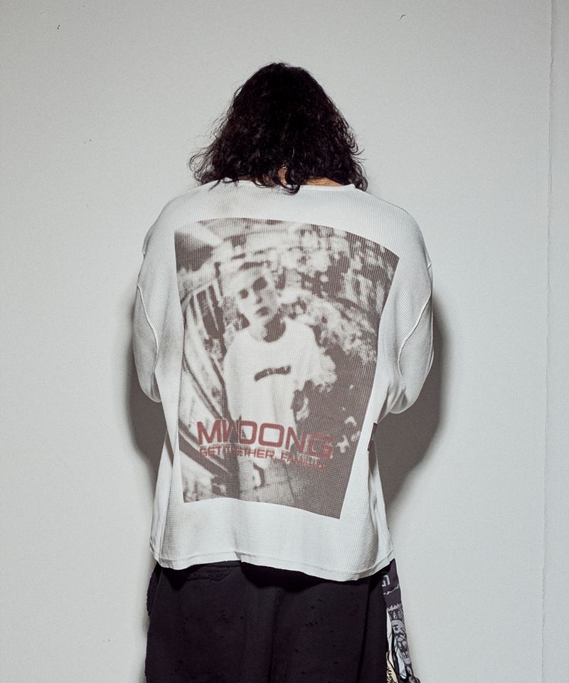 VTG printing heavy waffle LS-IV dirty