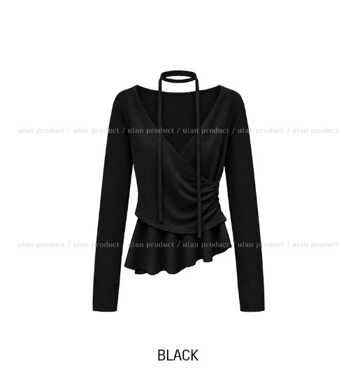 Ander Shirred Flare Wrap Knit