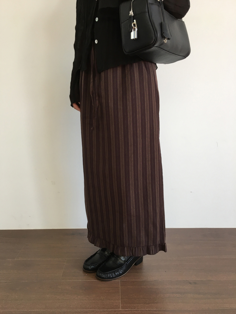 Cher frill long skirt (2color)