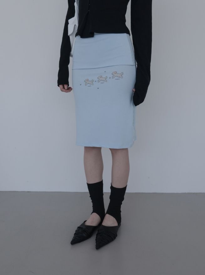 Pouch Midi Skirt