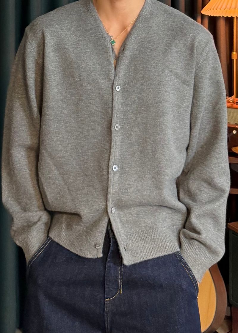 Modal Y-Neck Cardigan 6COLOR