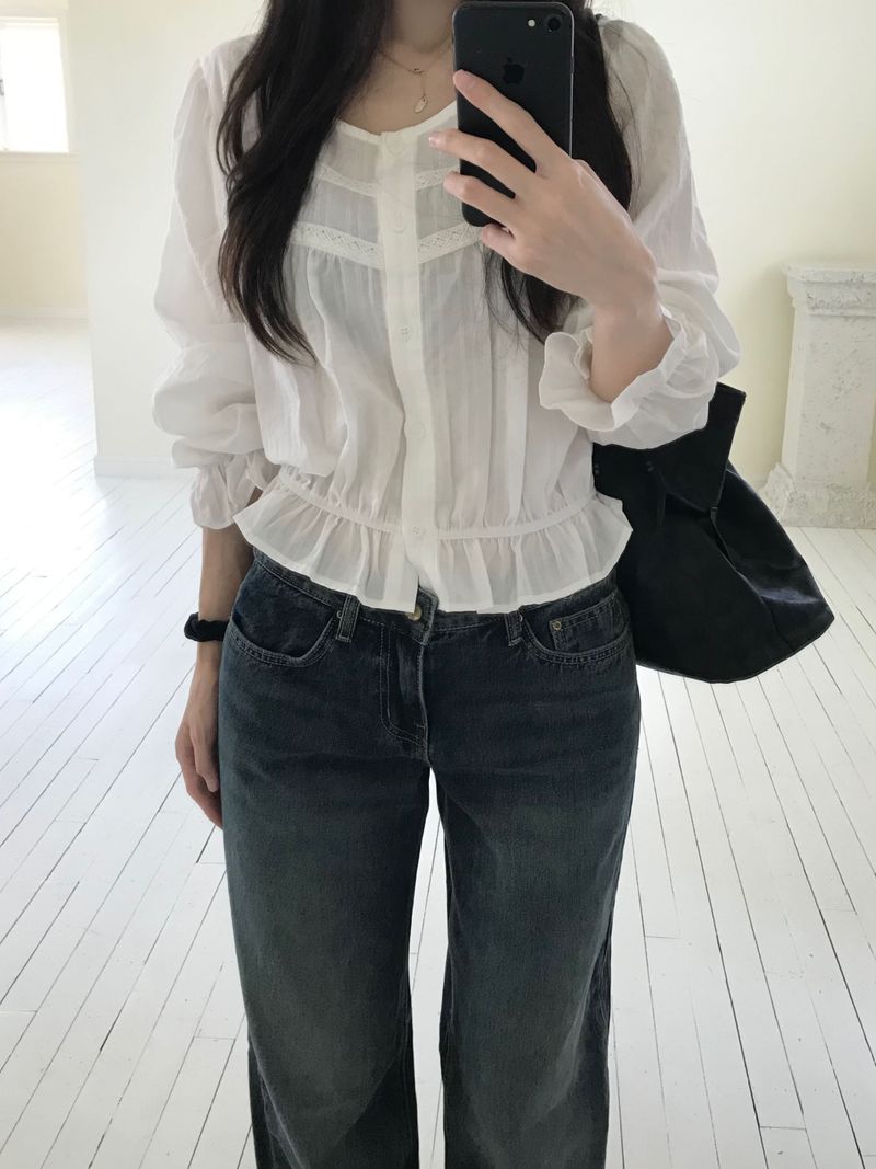 Lucy Frill Blouse (2 colors)