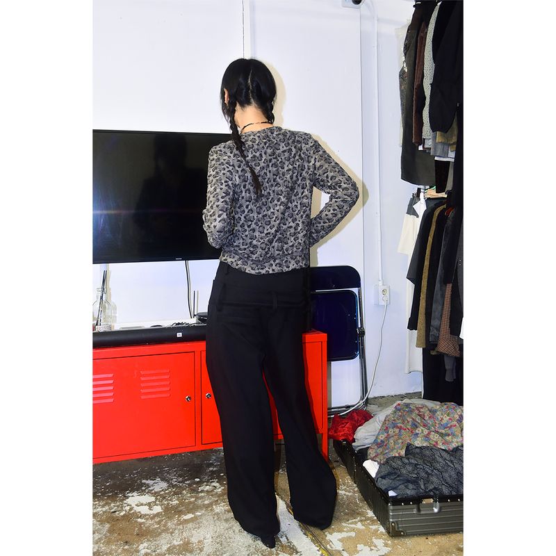 DOUBLE-WAIST TAILORED TROUSERS