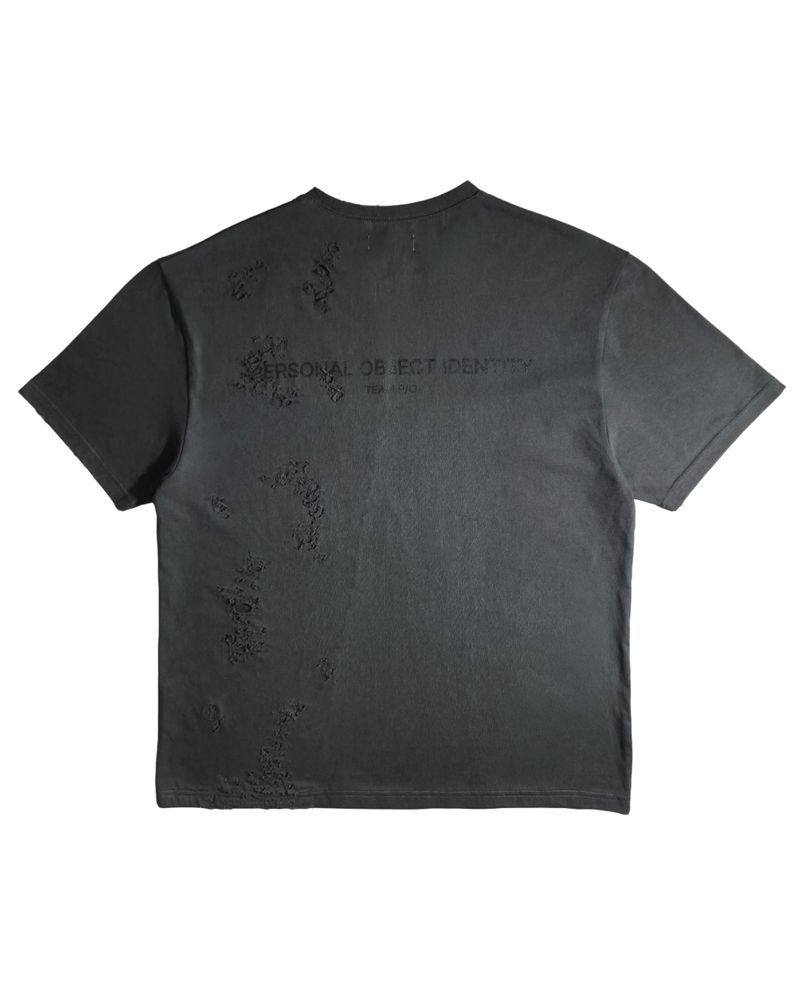 personal object（パーソナルオブジェクト）の「DAMAGED T CHARCOAL（Tops）」