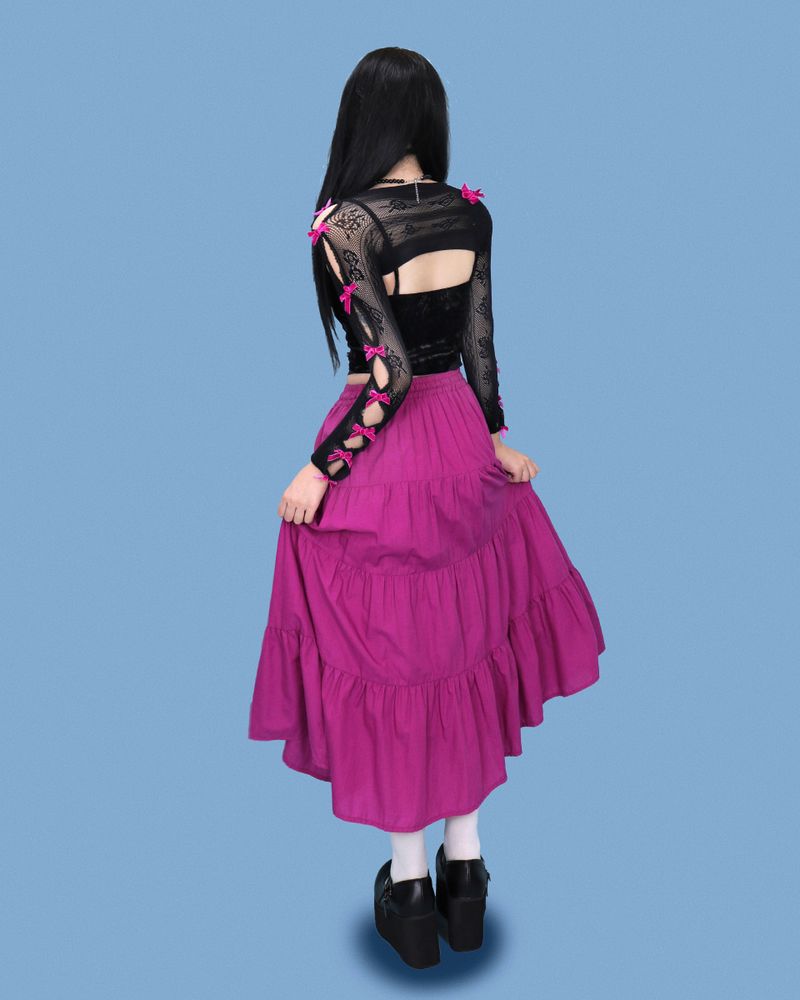 lovely ribbon mesh layered point