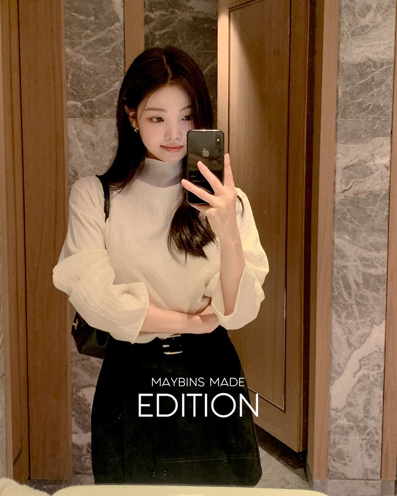 MADE. Bibiche half-neck blouse