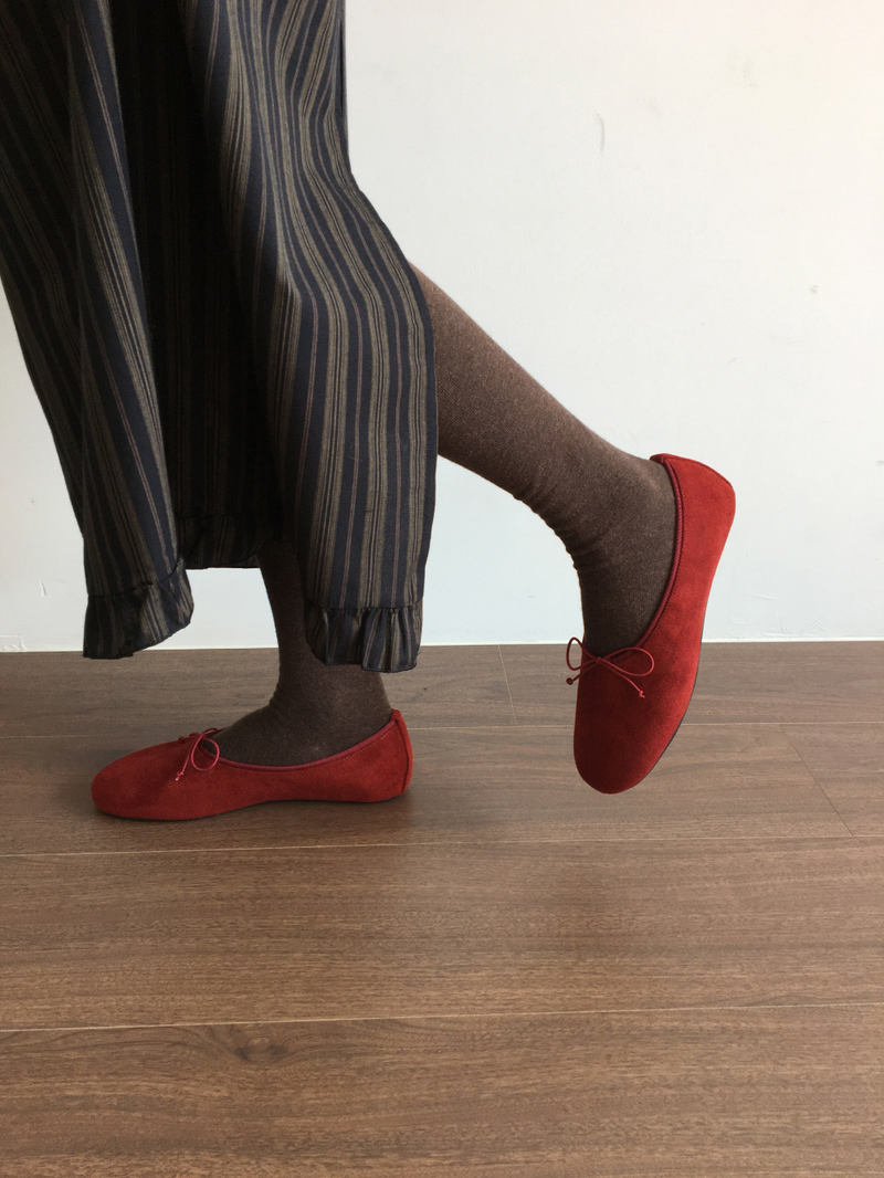 Odette Bow flat shoes (3color)