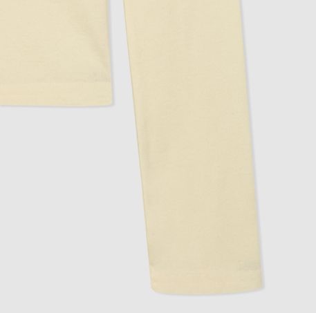 Sorbet Button V-neck Long Sleeve