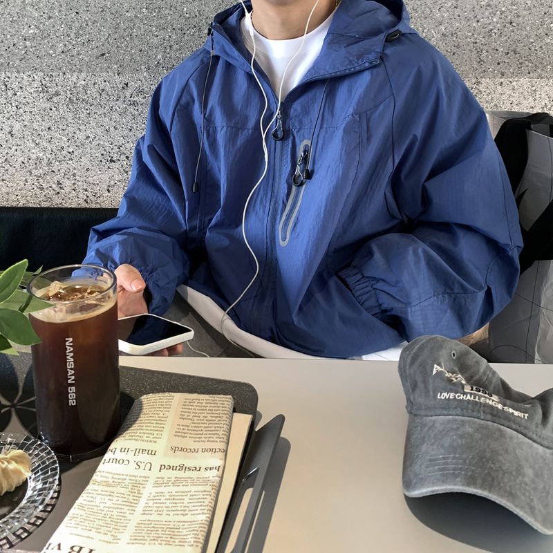 LOOKPLE（ルックプル）の「Look Lapel Goffcore Tech Hood Windbreaker（Jackets/Outerwear）」
