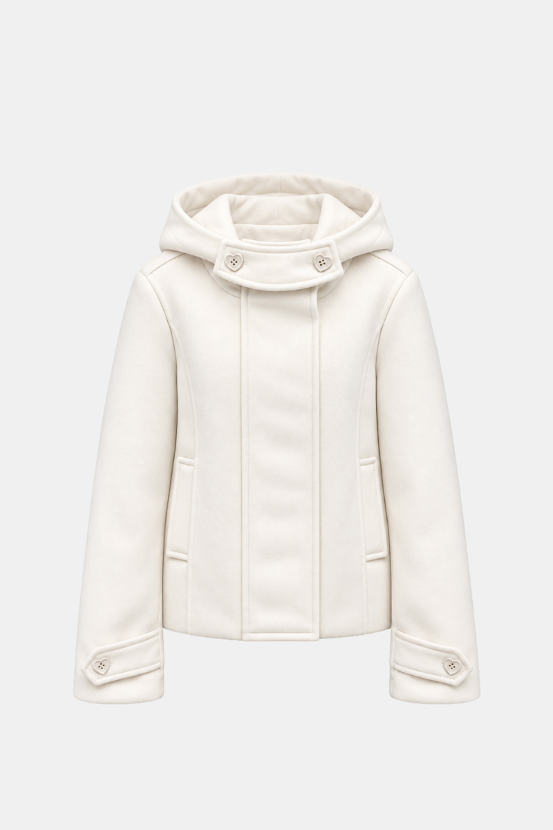 Amelia Fur Hood Short Coat