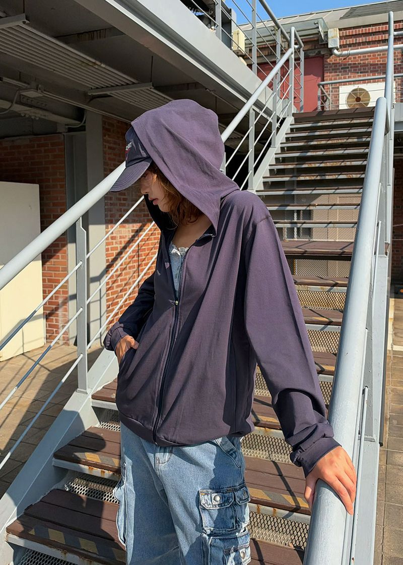 SLEEK HOOD ZIP-UP (3color)